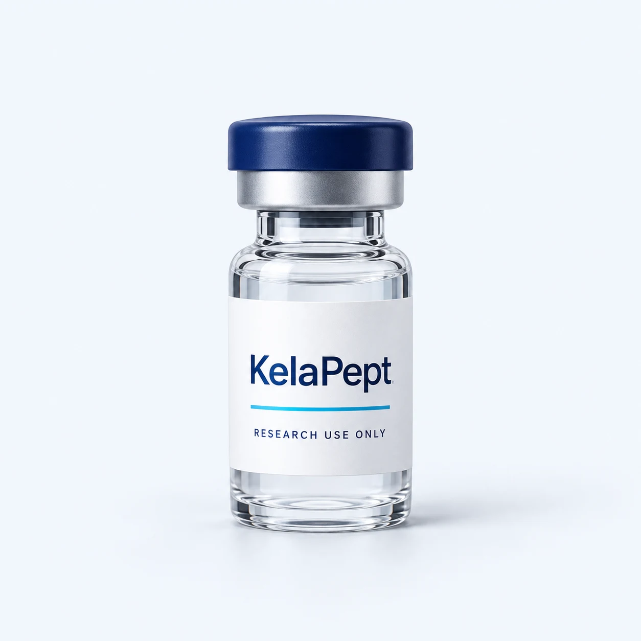 KelaPept research vial, illustrative packaging