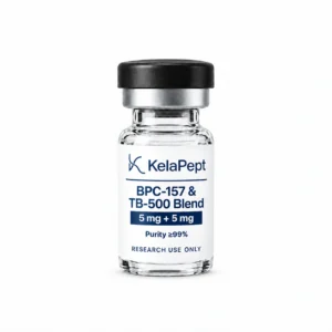KelaPept BPC-157 & TB-500 Blend 5 mg + 5 mg research vial — label design preview