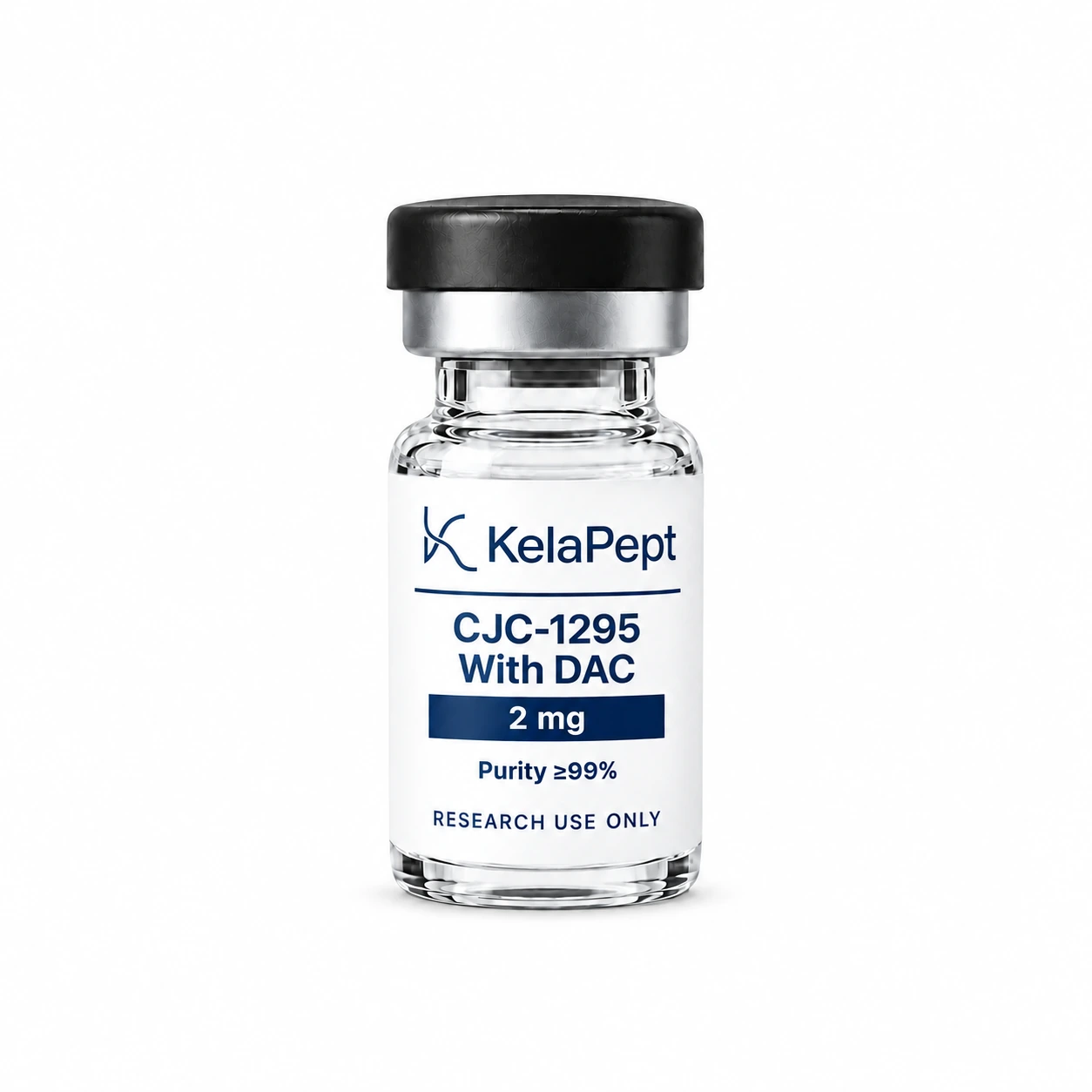 KelaPept CJC-1295 With DAC 2 mg research vial — label design preview
