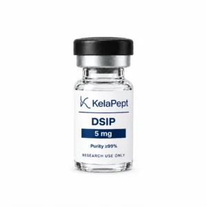 KelaPept DSIP 5 mg research vial — label design preview