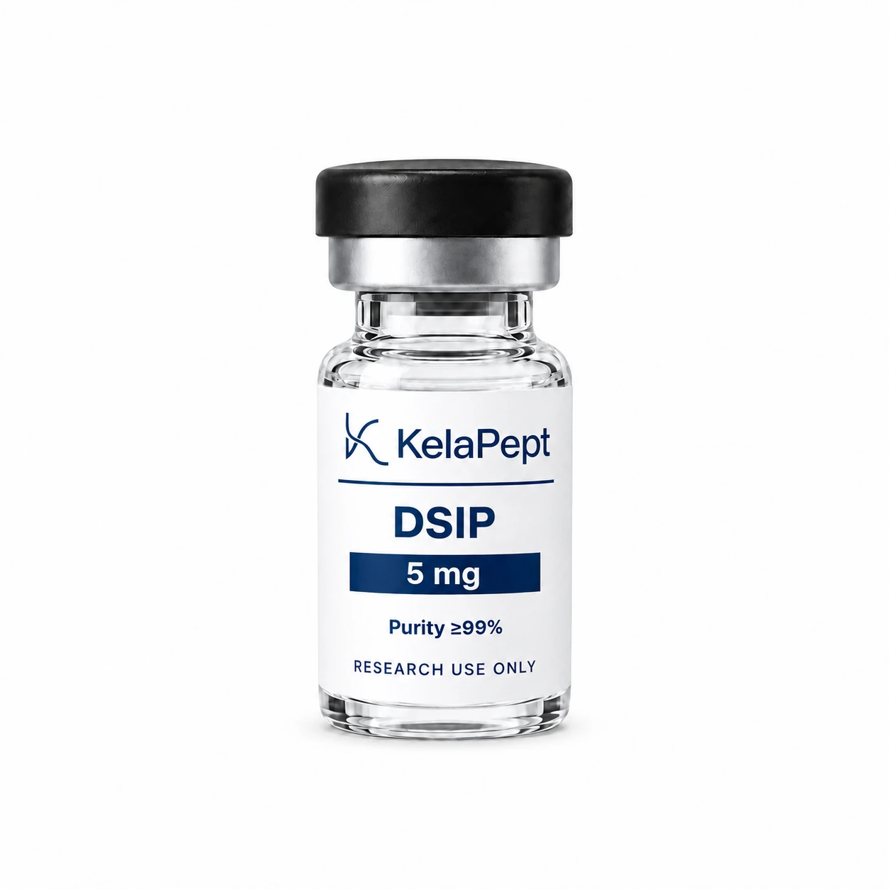 KelaPept DSIP 5 mg research vial — label design preview