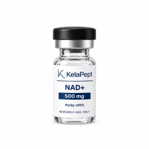 KelaPept NAD+ 500 mg research vial — label design preview