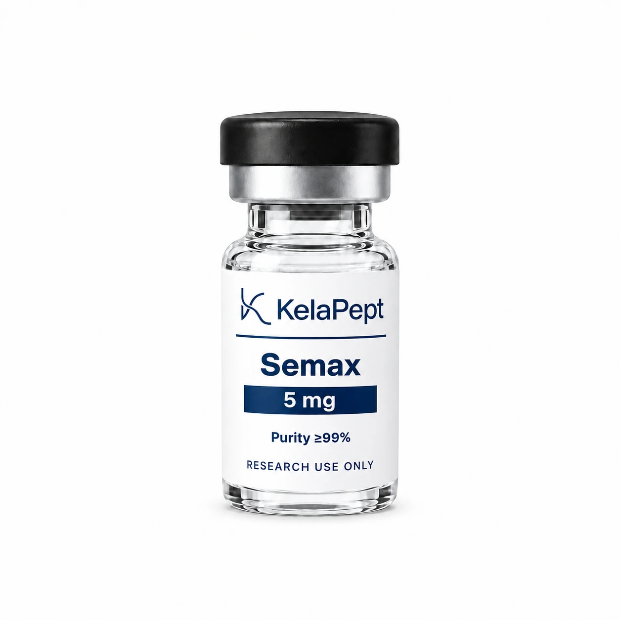 KelaPept Semax 5 mg research vial — label design preview