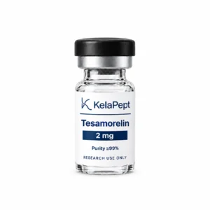 KelaPept Tesamorelin 2 mg research vial — label design preview